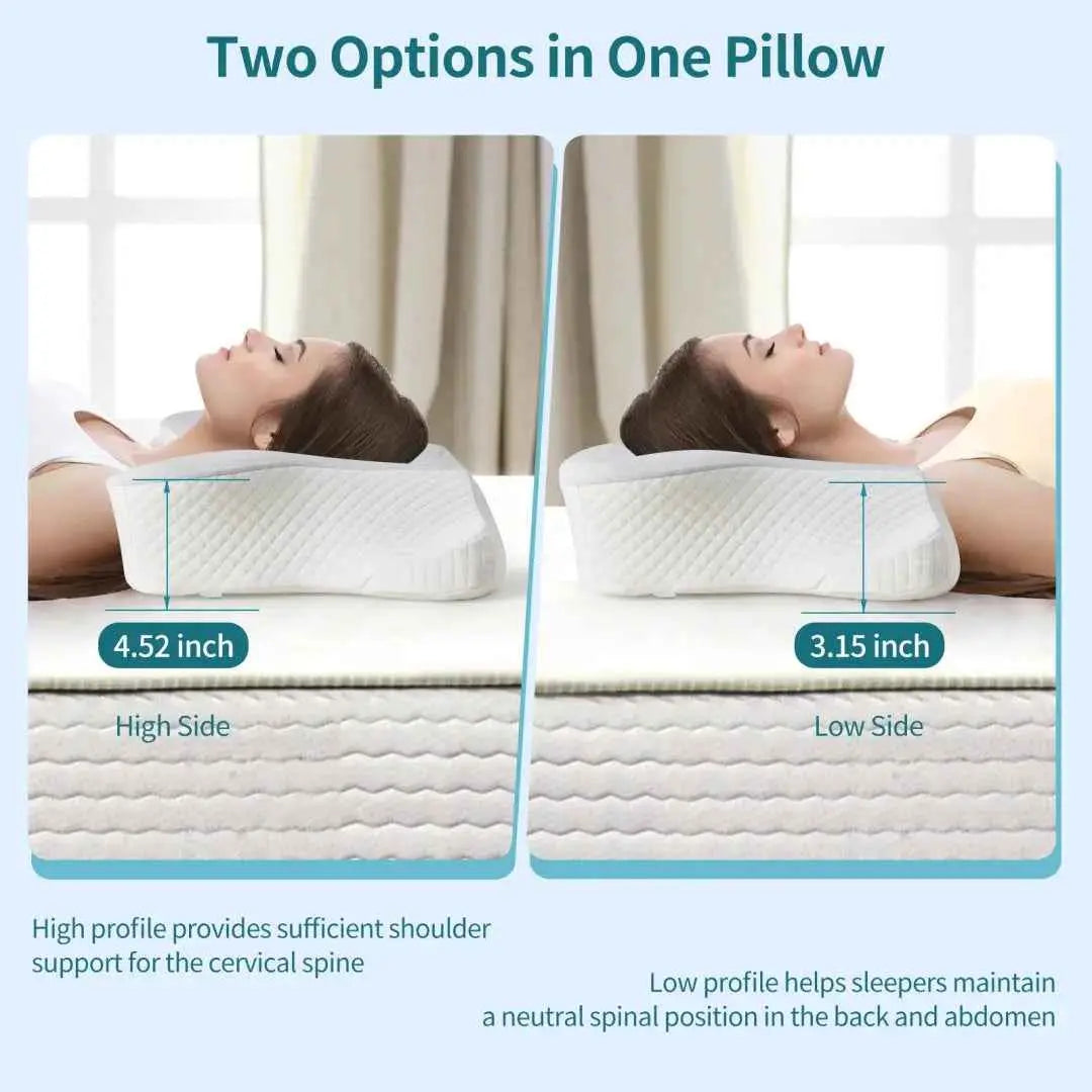 2 Pack Memory Foam Pillow, A Cooling Type Sleep Pillow Designed