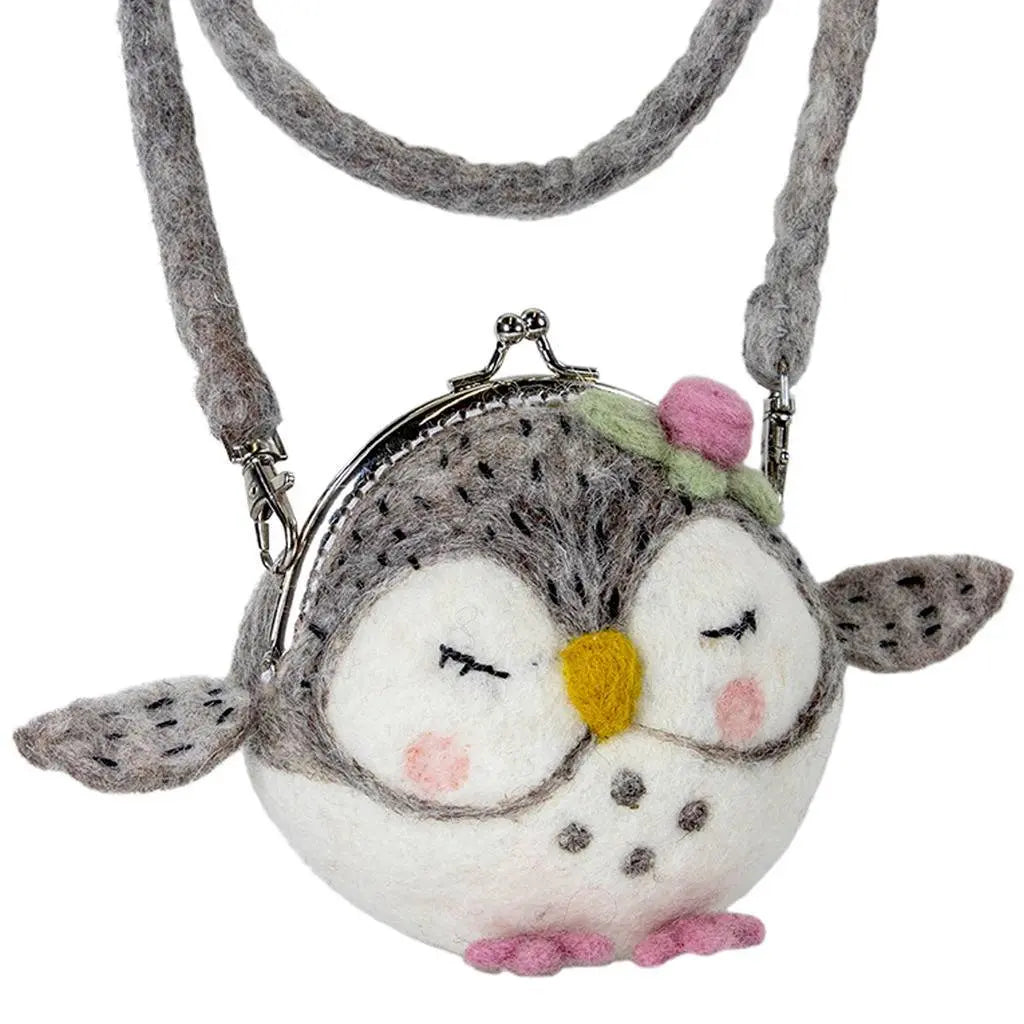 Felt Critter Purse: Olivia Owl - Wild Woolies (P) Wild Woolies (P)