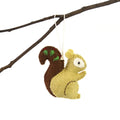 Hand Felted Christmas Ornament: Squirrel - Global Groove (H) Global Groove