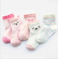 Children's Socks Pack of 5 Colors Breathable for Boys and Girls
