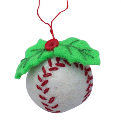 Baseball Felt Ornament - Global Groove (H) Global Groove (H)
