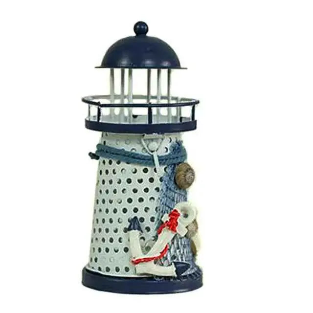 Lighthouse Candle Holder Mediterranean-style Home Decor