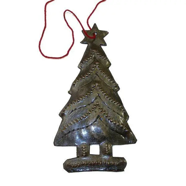 Tree Design Steel Drum Ornament - Croix des Bouquets (H) Croix des Bouquets