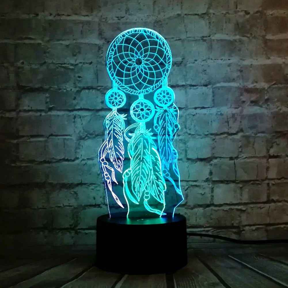 Table Lamp Switch Dream Catcher 3D Touch Night