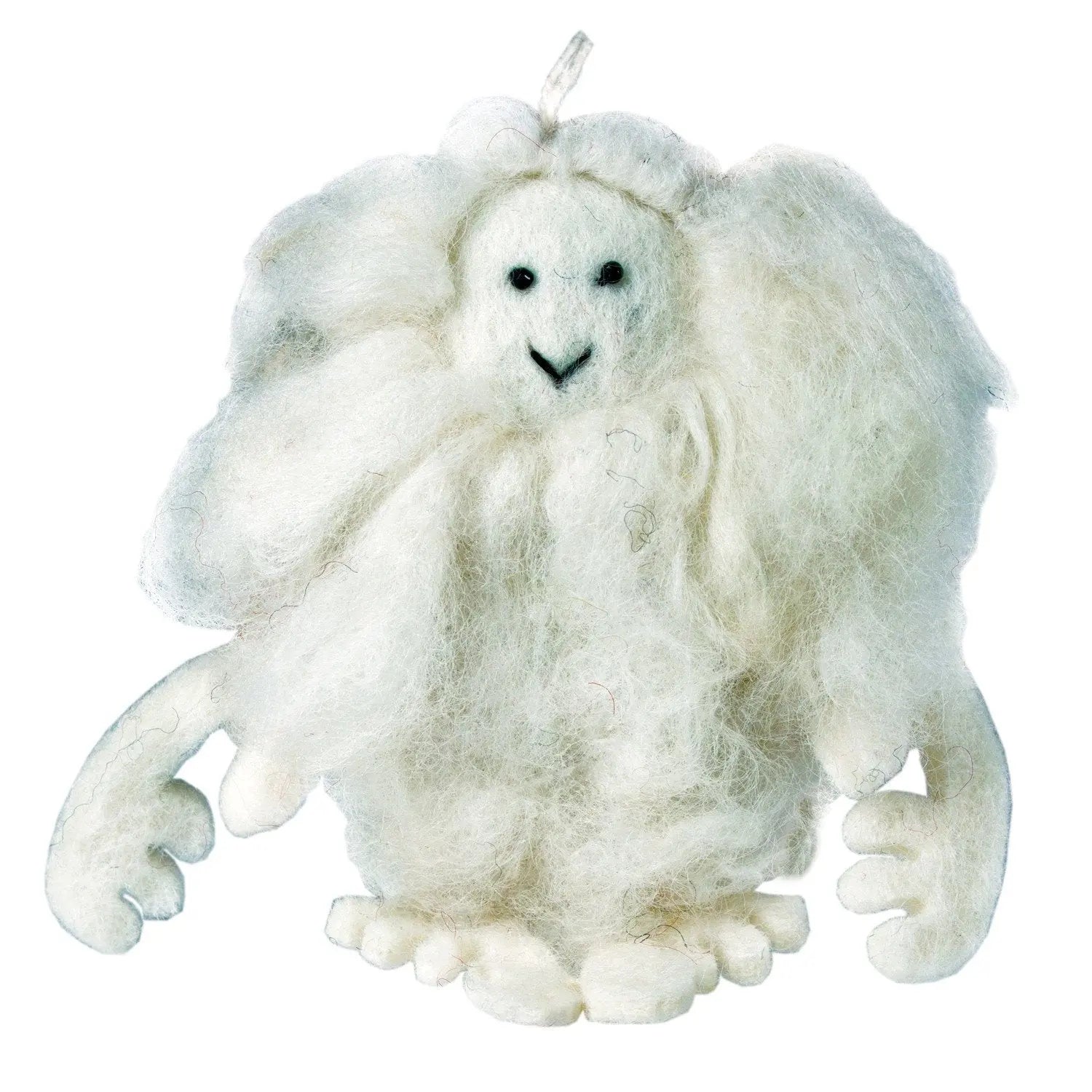 White Felt Yeti Ornament - Wild Woolies (H) Wild Woolies