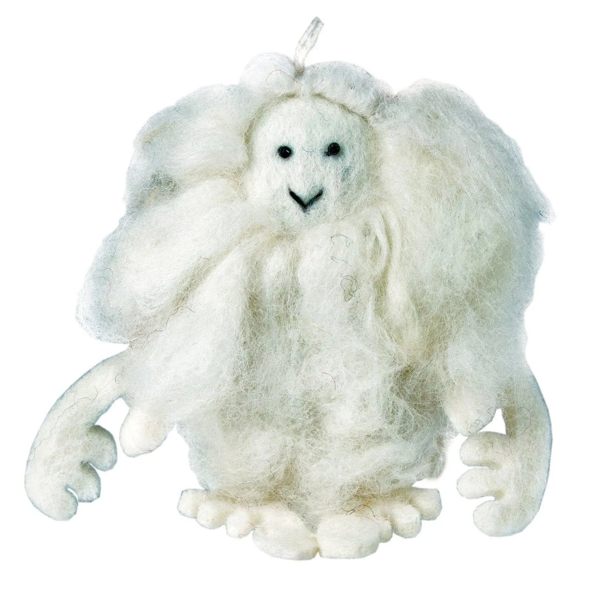 White Felt Yeti Ornament - Wild Woolies (H) Wild Woolies