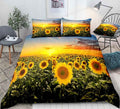 Flower home textile room bedroom bedding sunflower three or four pieces