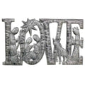 LOVE Metal Art with Nativity Scene (9" x 14") - Croix des Bouquets (H) Croix des Bouquets (H)