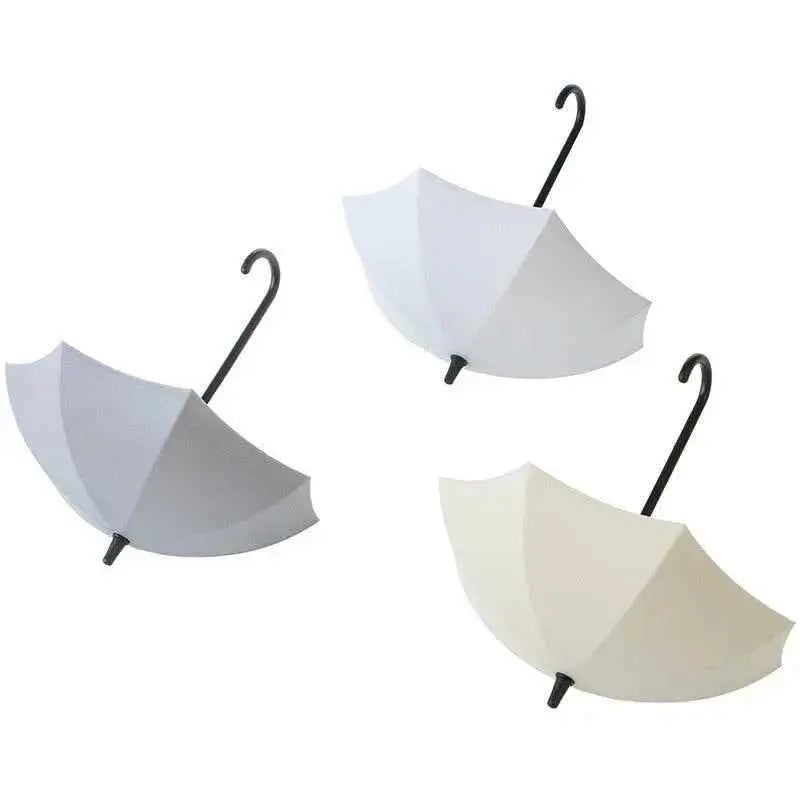 3Pcs/set Creative Umbrella Shape Hook Colorful Key Hanger Holder home Bedroom Wall decoration Accessories Wall Hanging Hooks Key Hangers Holder Towel Rack Multifunctional Hooks for Living Room Bedroom