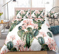 Home Textiles Bedroom Bed Sheets Pillowcases Cactus Succulent Three or Four Piece Sets