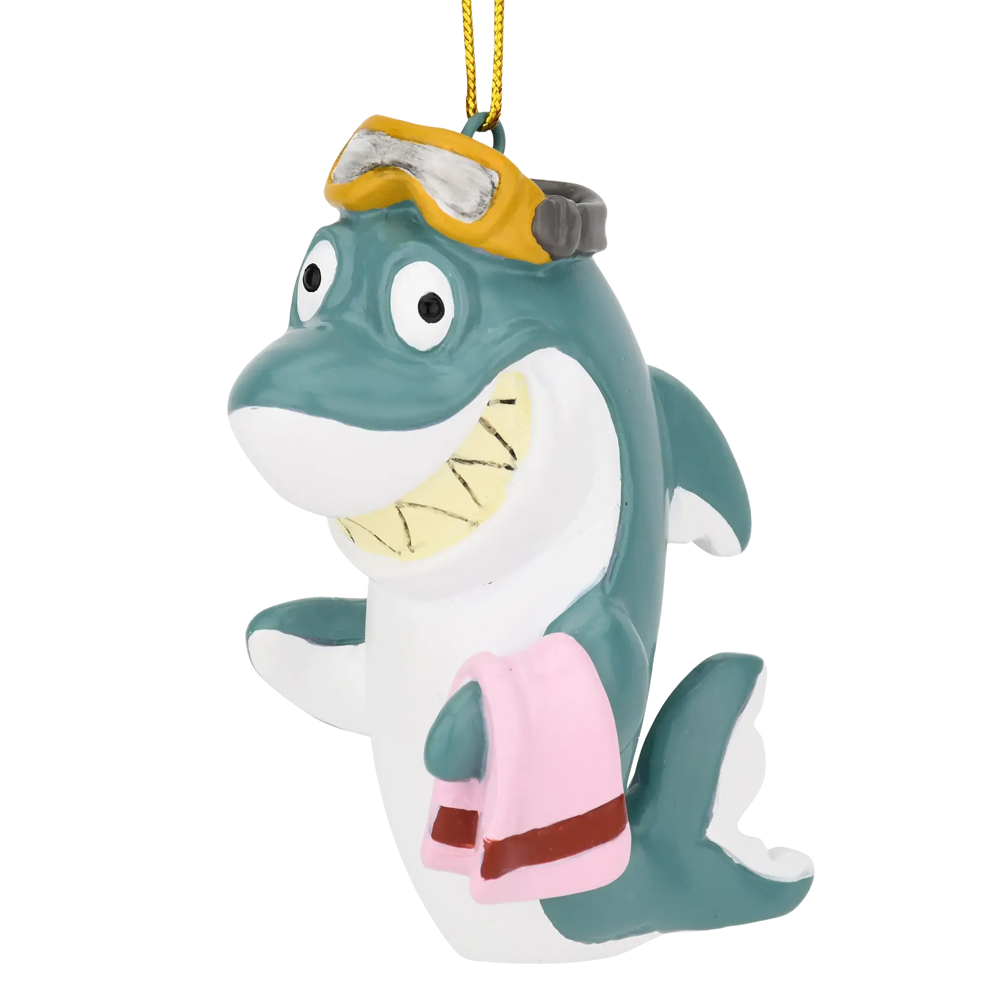 Beach Shark Christmas Ornament