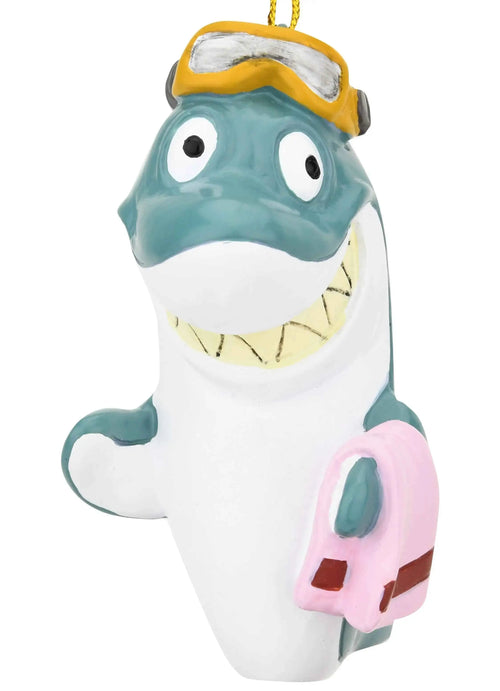 Beach Shark Christmas Ornament