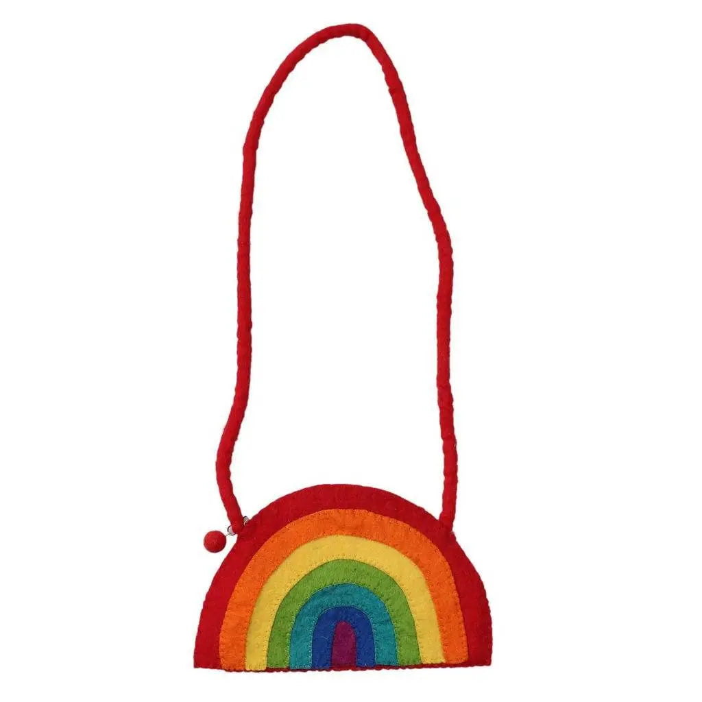 Felt Rainbow Shoulder Bag - Global Groove Global Groove