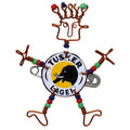 Dancing Girl Tusker Bottle Cap Pin with Beads - Creative Alternatives Creative Alternatives