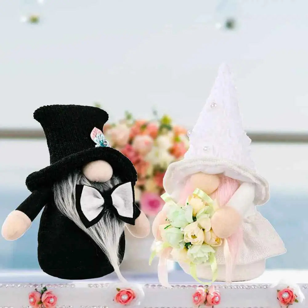 New wedding Rudolph and  Doll holding flower decor
