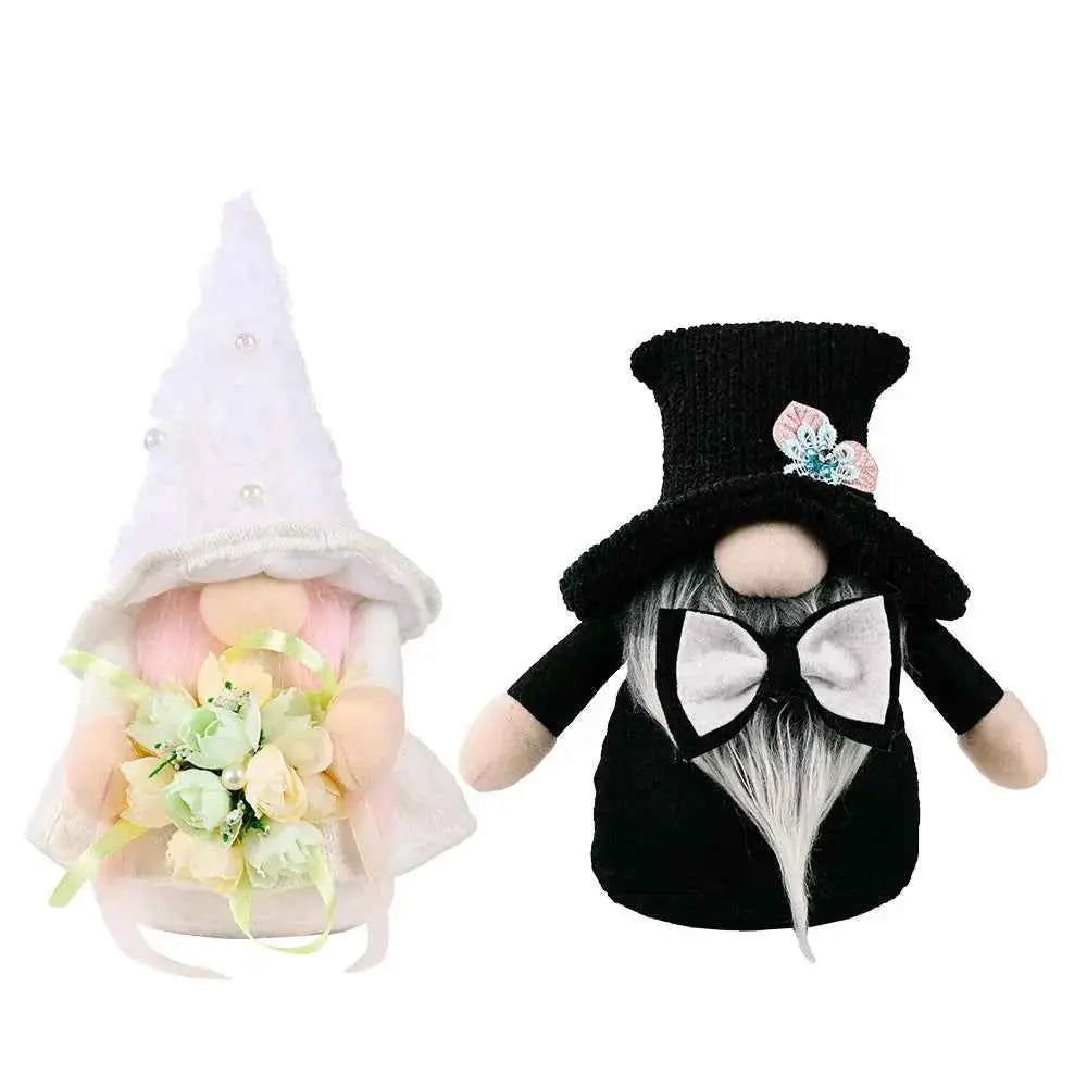 New wedding Rudolph and  Doll holding flower decor