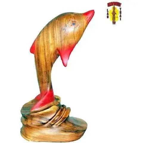 Carved Jumping Dolphin 14" Tall