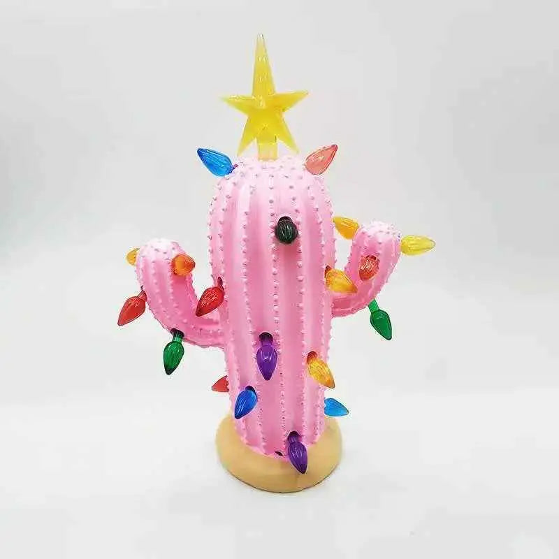 New Cactus Resin Decoration Decoration Led Home Lamp Design Atmosphere Green Plant Garden Light