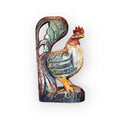 Carved Long Tailed Rooster 15 1/2" Tall