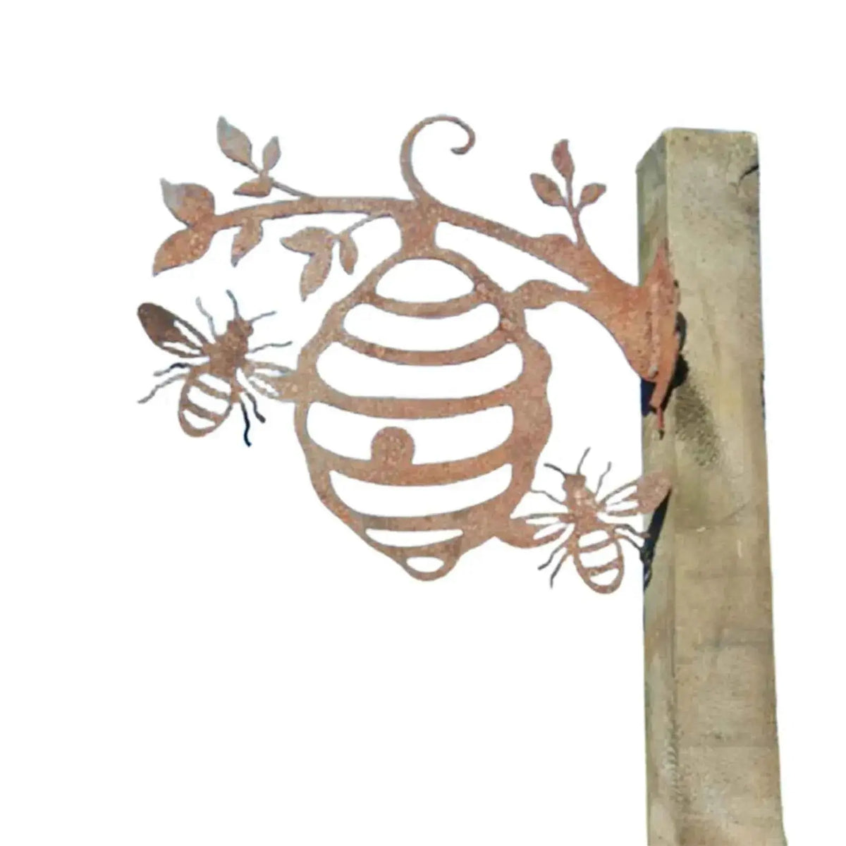 Metal Bee Hive Garden Decor / Metal Beehive Garden