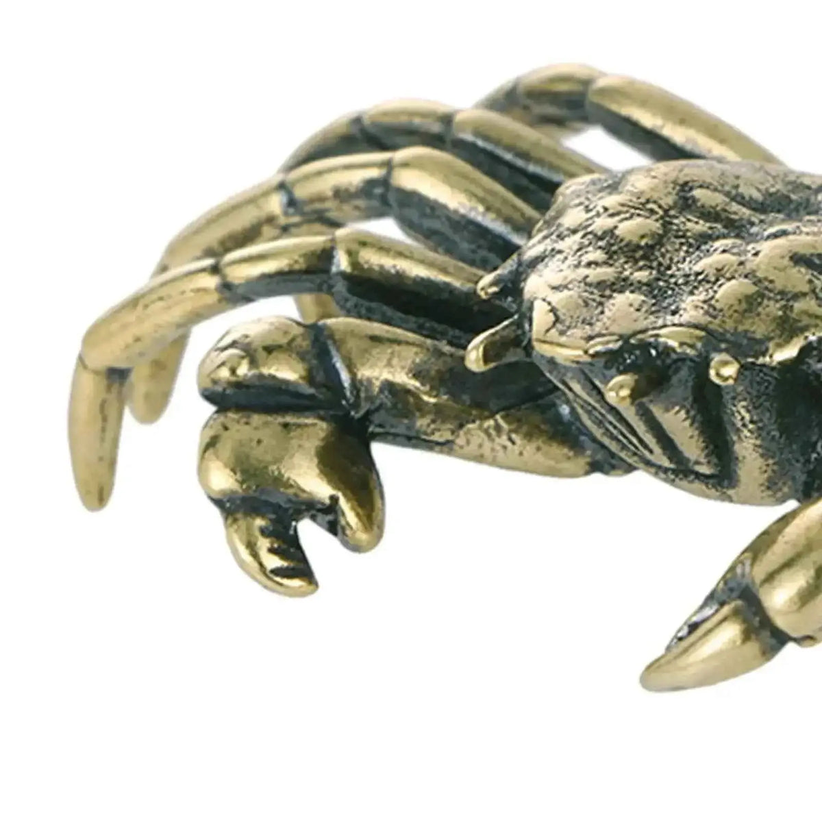 Brass Crab Figurine Artistic Home or Office Table Decoration Vintage Lovely Fish Tank Ornaments Collectable Animal Ornament