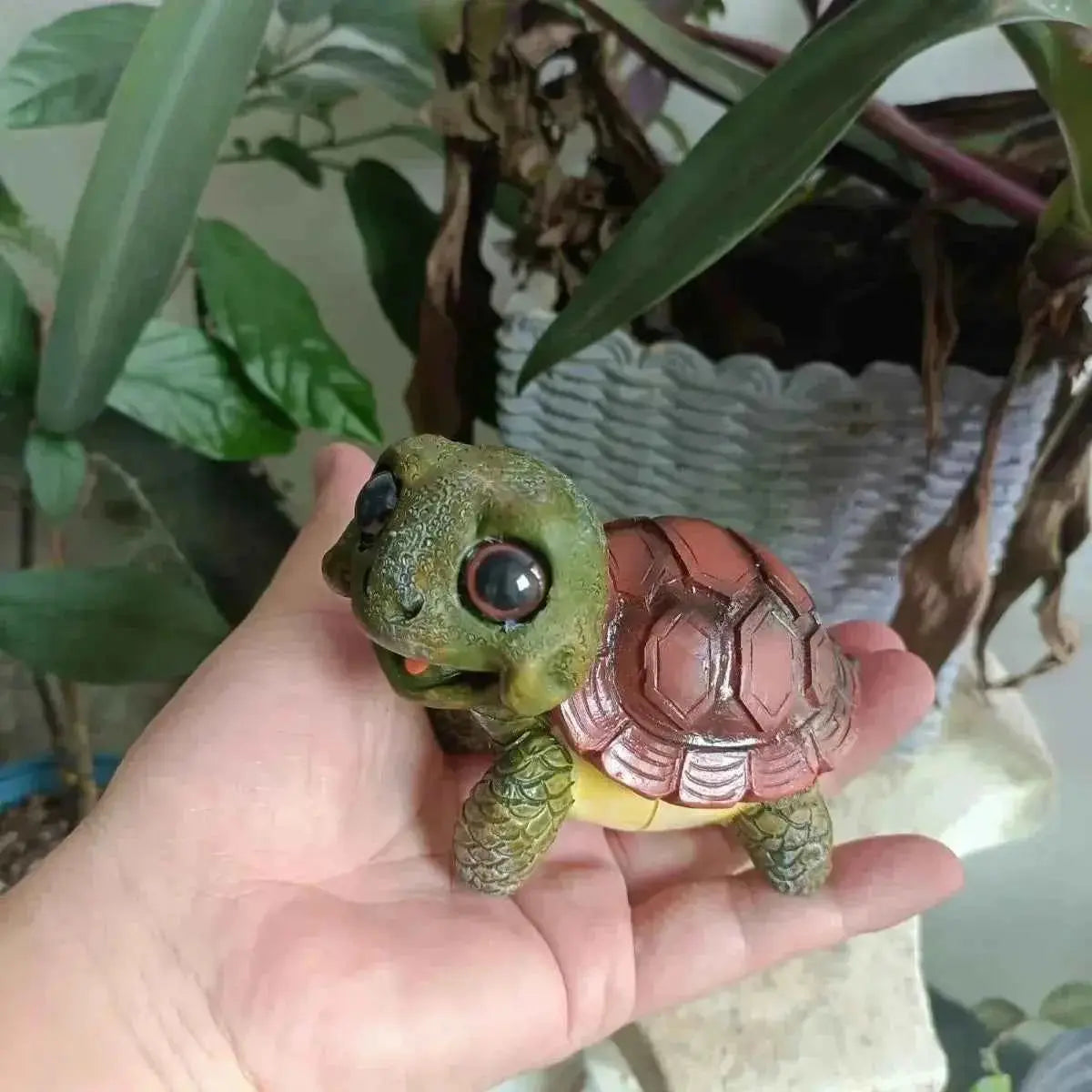 DecorBites™ Crawling Turtle Sculpture Resin Decor for Garden