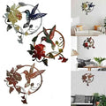 Dracaena Iron Art Hummingbird Wall Decor Outdoor Garden Set of 3