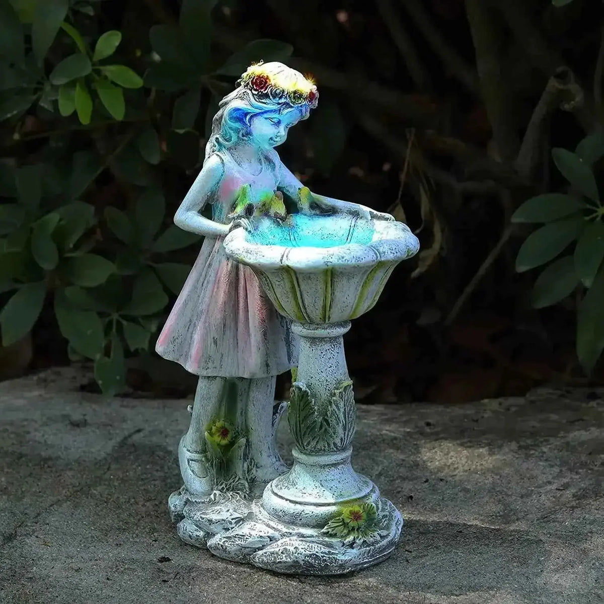 14 Inch Outdoor Garden Dwarf Statue-resin Gnome Statue Lighting Wizard Solar Led Light Welcome Sign Gnome Yard Lawn Large Figurine