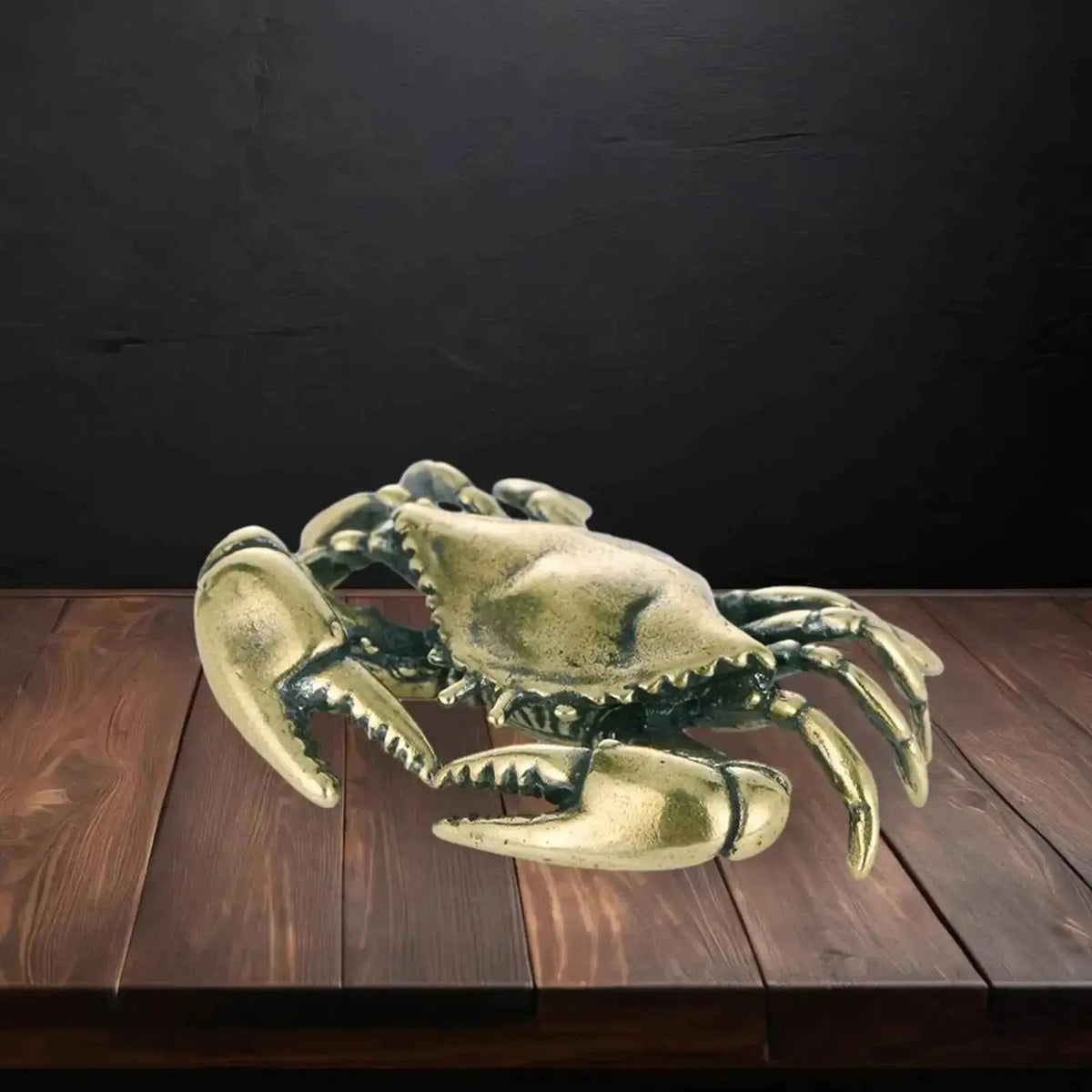 Brass Crab Figurine Artistic Home or Office Table Decoration Vintage Lovely Fish Tank Ornaments Collectable Animal Ornament