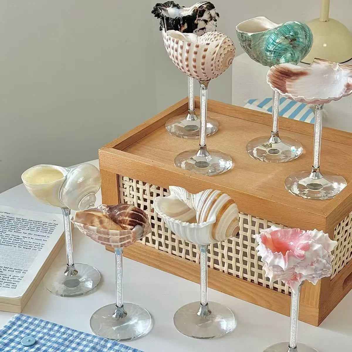 Handmade Shell  and Conch Cup