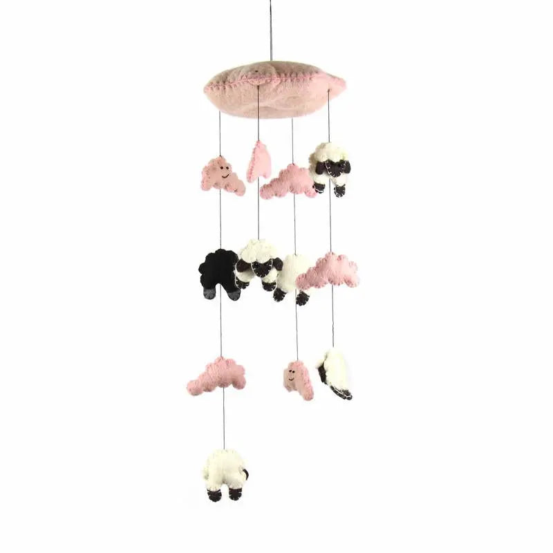 Counting Sheep Mobile - Pink - Global Groove Global Groove