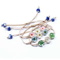 4X Pressed Flowers - Three Flower Bracelet
