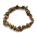 Gemstone Fragment Bracelet-Green Jasper