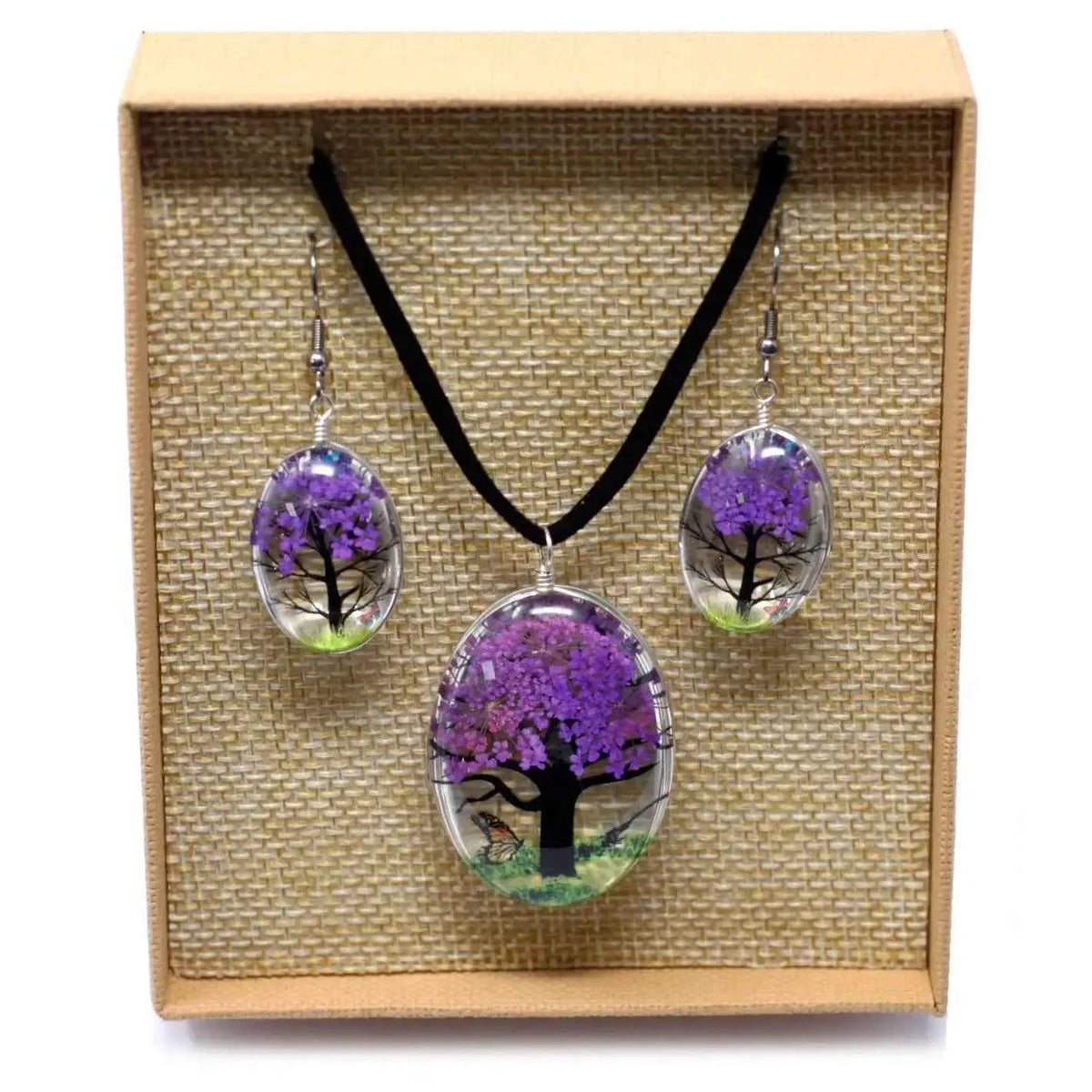 1X Pressed Flowers-Tree Of Life-Lavender