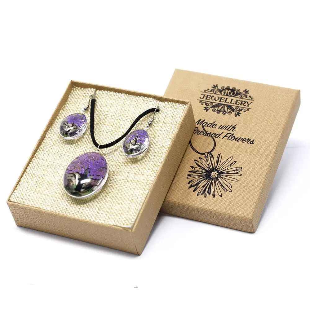1X Pressed Flowers-Tree Of Life-Lavender