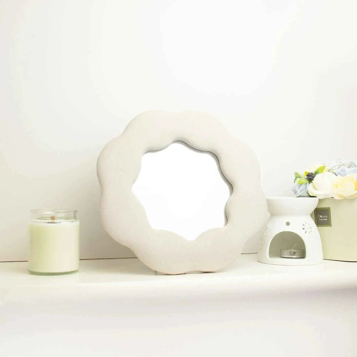 1X Soft Wavy Mirror-Flower-Stone