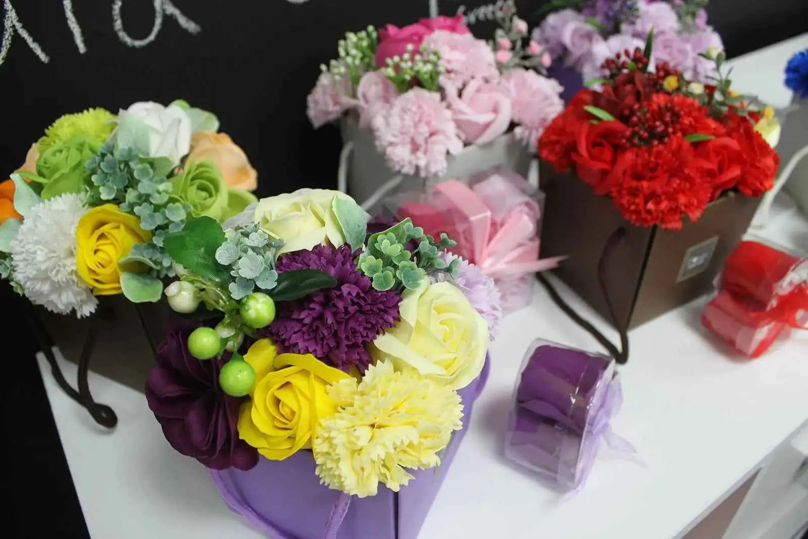 1X Soap Flower Bouquet- Spring Flowers