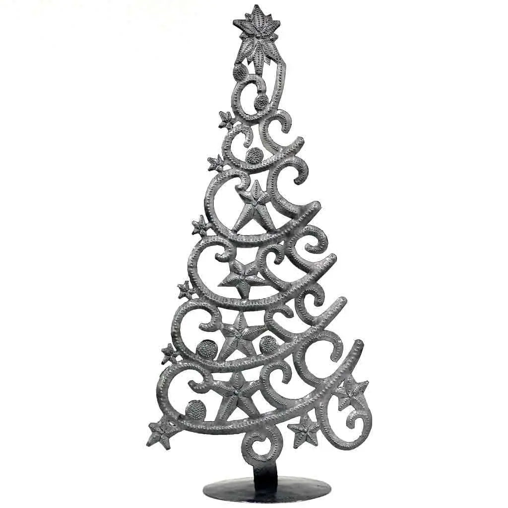 Tabletop Christmas Tree with Stars (14" Tall) - Croix des Bouquets (H) Croix des Bouquets (H)