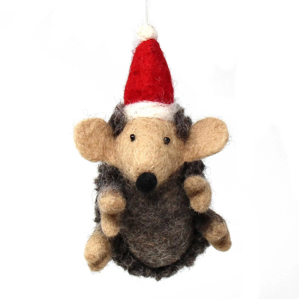Hand Felted Christmas Ornament: Hedgehog - Global Groove (H) Global Groove