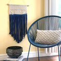 Macrame Wall Hanging in Blue Beaurer Creations