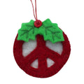 Red Peace Sign Ornament - Global Groove (H) Global Groove (H)